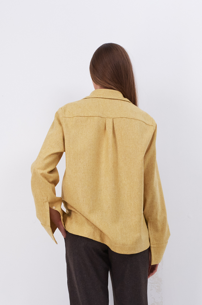 Сорочка вовна жовтий(Р 145)